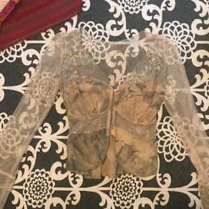 Boutique Chic- Green Silk Lace, Renaissance Style